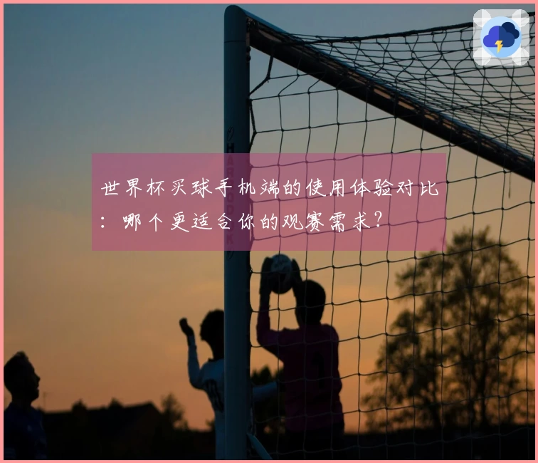 世界杯买球手机端的使用体验对比：哪个更适合你的观赛需求？
